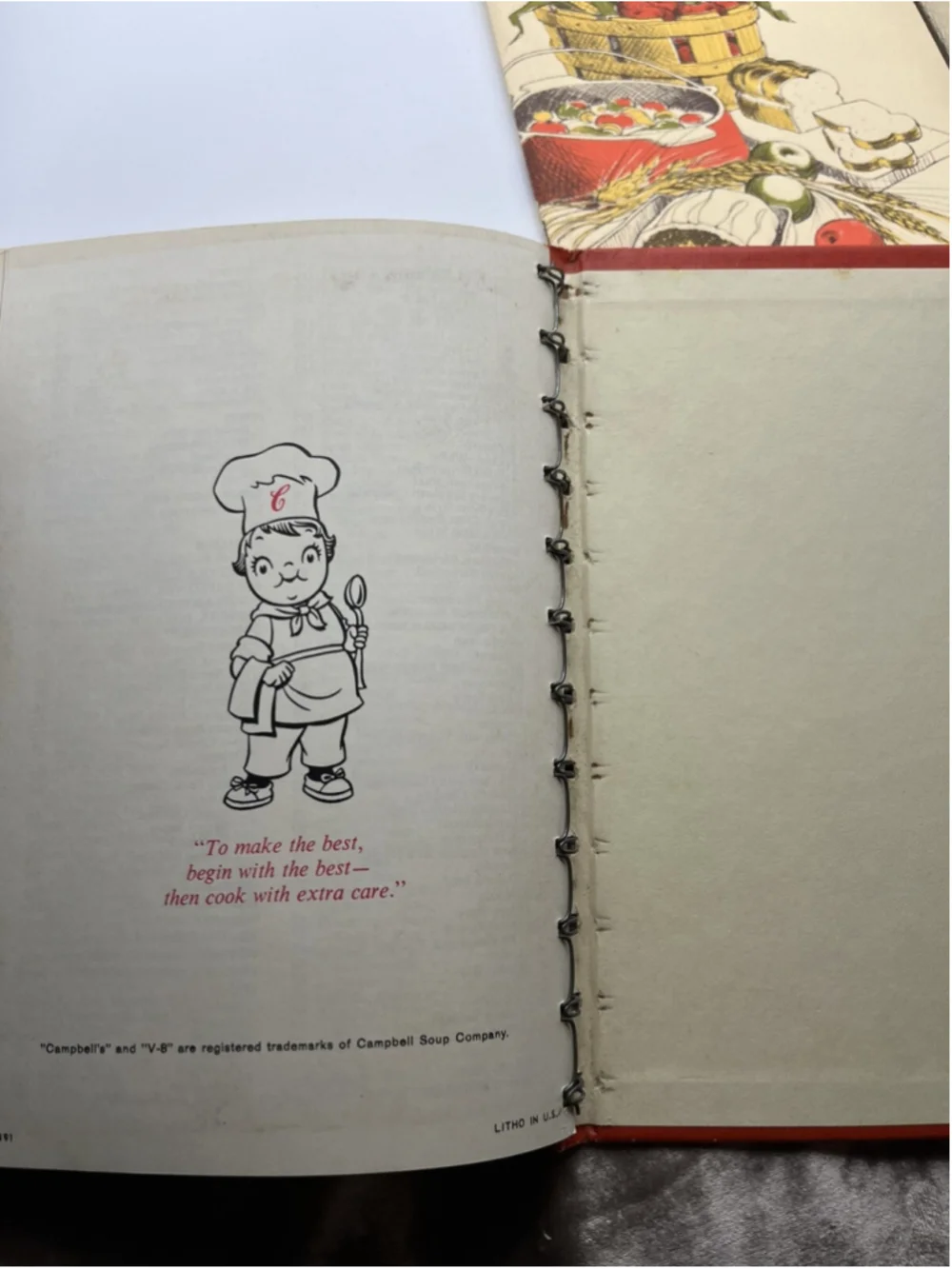 Vintage Campbell Cookbook Cooking With Soup Spiral Bound 608 Recipes Illustrated
